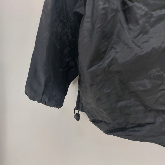 Champs Windbreaker Athletic Black Pockets Drawstring Size M - Picture 5 of 13